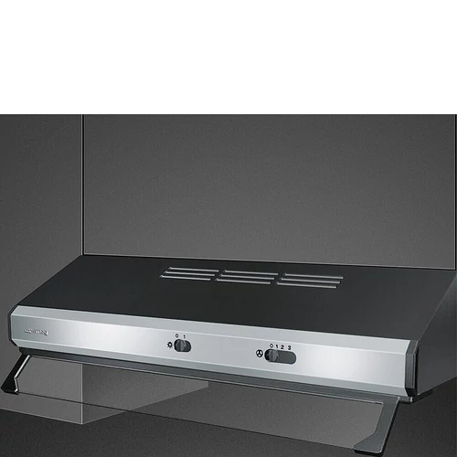 SMEG UNIVERSALE design hagyományos páraelszívó, 60 cm, inox, kihajtható üveglap
