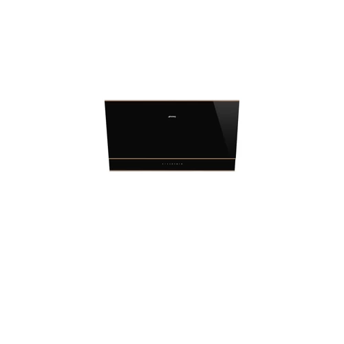 SMEG DOLCE STIL NOVO design vertikális fali páraelszívó, 90 cm, fekete