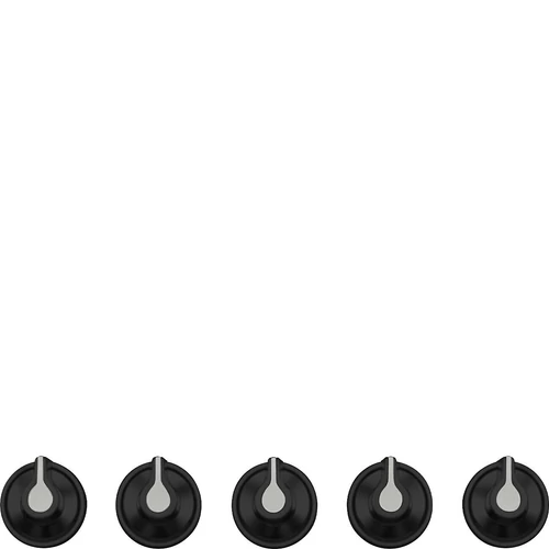 SMEG GOMB KÉSZLET, Linea design, főzőlaphoz, fekete