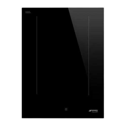 SMEG DOMINO INDUKCIÓS FŐZŐLAP, Universal design, 38 cm, 2 főzőzóna, 1 MultiZone híd zóna, fekete üveg