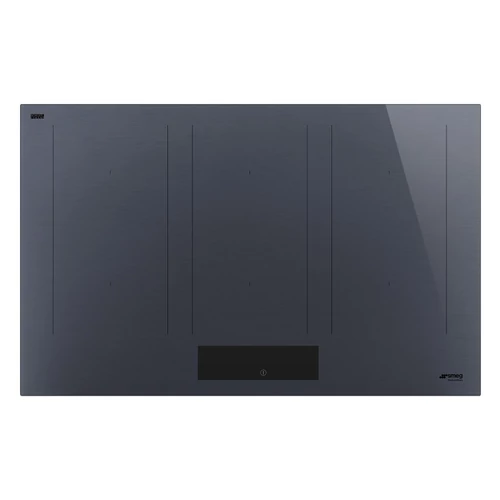 SMEG INDUKCIÓS FŐZŐLAP, Linea design, 80 cm, 6 főzőzóna, 3 MultiZone híd zóna, neptune szürke üveg