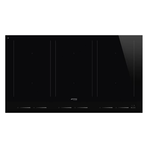 SMEG INDUKCIÓS FŐZŐLAP, Linea design, 90 cm, 6 főzőzóna, 3 MultiZone híd zóna, fekete üveg