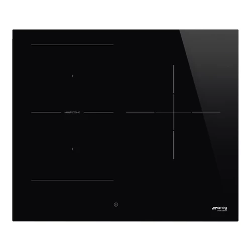 SMEG INDUKCIÓS FŐZŐLAP, Universal design, 60 cm, 3 főzőzóna, 1 MultiZone híd zóna, egyenes él, fekete üveg