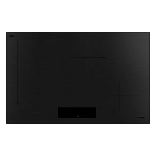 SMEG INDUKCIÓS FŐZŐLAP, Universal design, 80 cm, 4 főzőzóna, 2 MultiZone híd zóna, matt fekete üveg