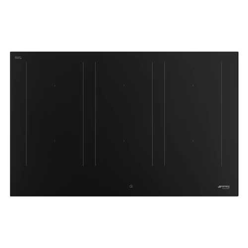 SMEG INDUKCIÓS FŐZŐLAP, Universal design, 80 cm, 6 főzőzóna, 3 MultiZone híd zóna, matt fekete üveg