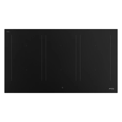 SMEG INDUKCIÓS FŐZŐLAP, Universal design, 90 cm, 6 főzőzóna, matt fekete üveg