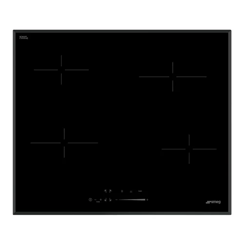 SMEG KERÁMIA FŐZŐLAP, Universal design, 60 cm, 4 főzőzóna, Slider vezérlés, fekete üveg