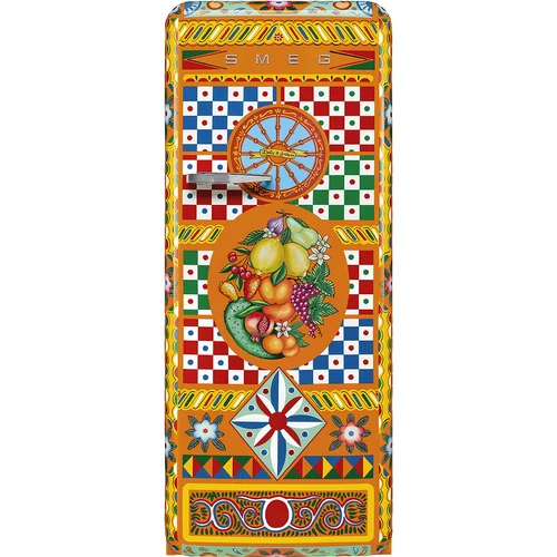SMEG KOMBINÁLT HŰTŐ ÉS FAGYASZTÓ, 60,1x150 cm, jobb oldali pántok, D&G Carretto