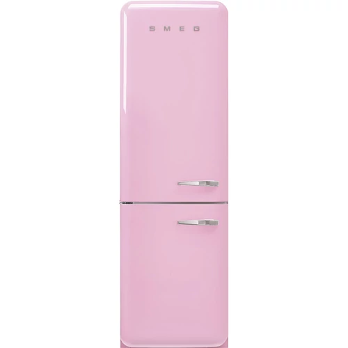 SMEG KOMBINÁLT HŰTŐ ÉS FAGYASZTÓ, retro, 60,1x196,8 cm, rózsaszín