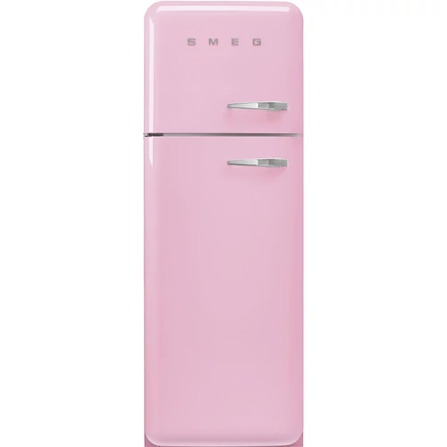 SMEG KOMBINÁLT HŰTŐ ÉS FAGYASZTÓ, retro, 60,1x172 cm, bal oldali pántok, rózsaszín