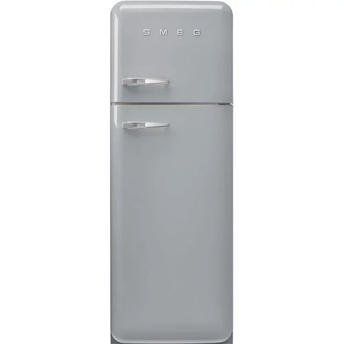 SMEG KOMBINÁLT HŰTŐ ÉS FAGYASZTÓ, retro, 60,1x172 cm, jobb oldali pántok, ezüst