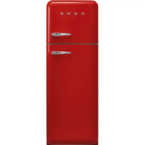 SMEG KOMBINÁLT HŰTŐ ÉS FAGYASZTÓ, retro, 60,1x172 cm, jobb oldali pántok, piros