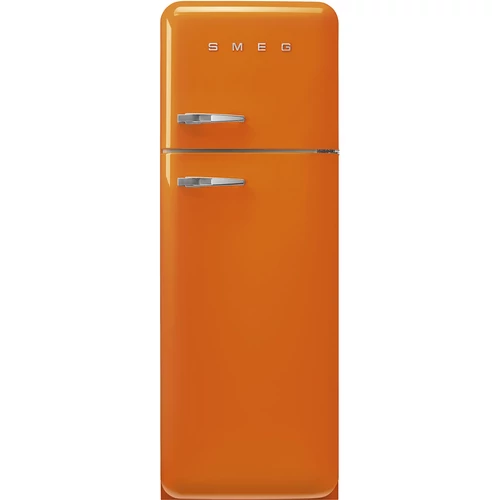 SMEG KOMBINÁLT HŰTŐ ÉS FAGYASZTÓ, retro, 60,1x172 cm, jobb oldali pántok, narancssárga