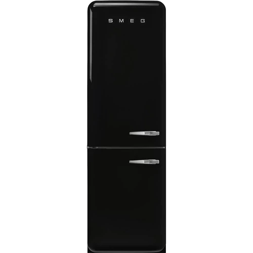 SMEG KOMBINÁLT HŰTŐ ÉS FAGYASZTÓ, retro, 60,1x196,8 cm, fekete