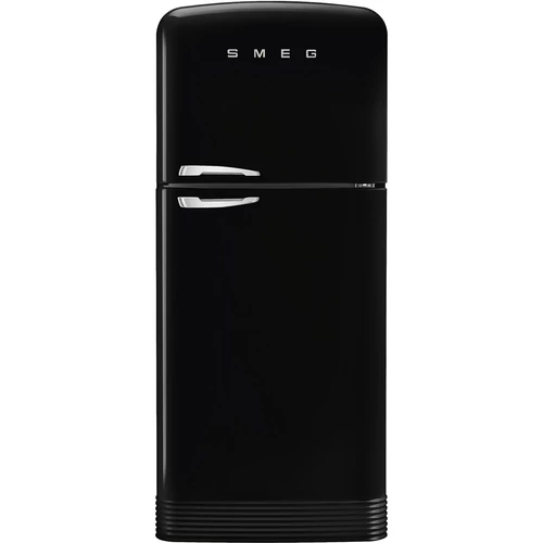 SMEG KOMBINÁLT HŰTŐ ÉS FAGYASZTÓ, retro, 79,6x192,1 cm, jobb oldali pántok, fekete