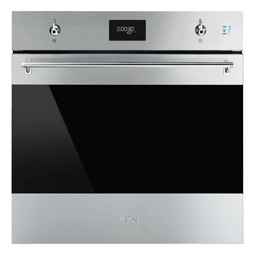 SMEG KOMBINÁLT SÜTŐ, GŐZFUNKCIÓVAL, Classica design, Galileo, 60 cm, CS LCD, inox