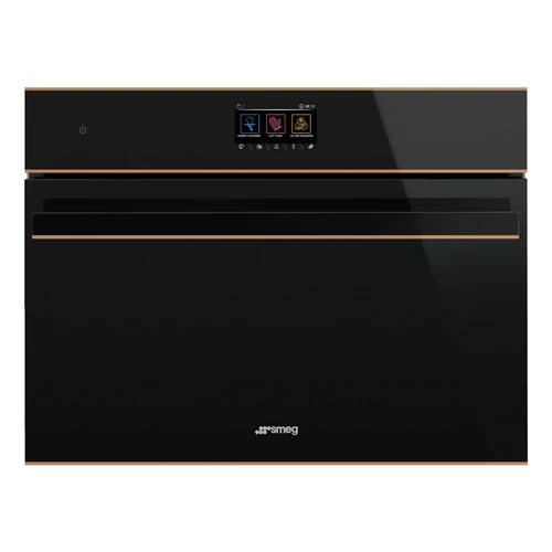 SMEG KOMPAKT KOMBINÁLT GŐZSÜTŐ, Dolce Stil Novo design, Galileo, 45 cm, TFT, réz dísz