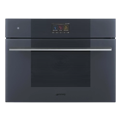SMEG KOMPAKT KOMBINÁLT GŐZSÜTŐ, Linea design, Galileo, 45 cm, TFT, neptune szürke üveg
