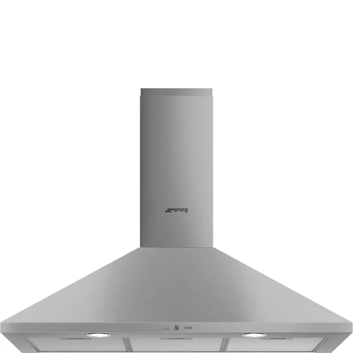 SMEG UNIVERSALE design kürtős fali páraelszívó, 90 cm, inox, 3+1 sebesség, elektronikus gombok