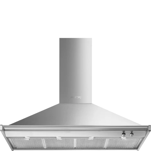SMEG CLASSICA design kürtős fali páraelszívó, 120 cm, inox