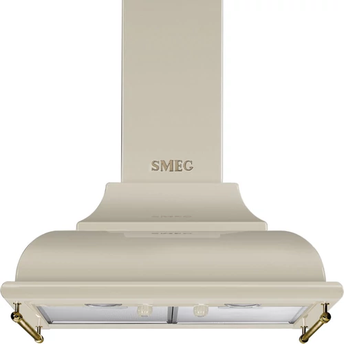 SMEG CORTINA design kürtős fali páraelszívó, 60 cm, bézs