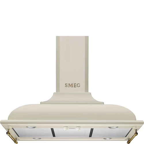 SMEG CORTINA design kürtős sziget páraelszívó, 90 cm, bézs