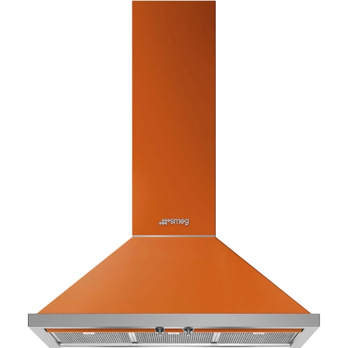SMEG PORTOFINO design kürtős fali páraelszívó, 90 cm, narancssárga