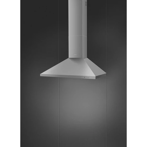 SMEG UNIVERSALE design kürtős fali páraelszívó, 90 cm, inox, 3+1 sebesség