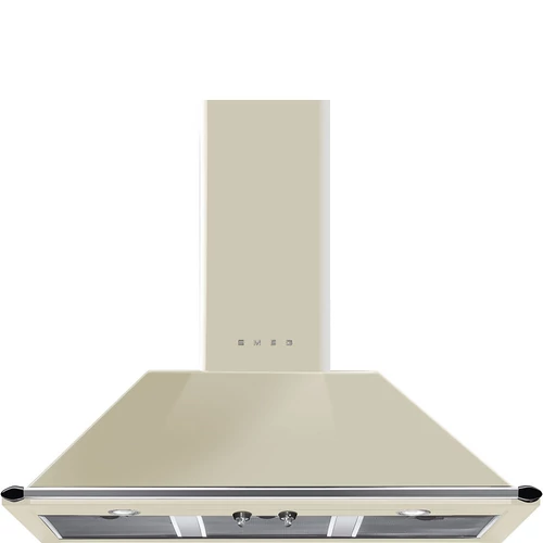 SMEG VICTORIA design kürtős fali páraelszívó, 100 cm, bézs