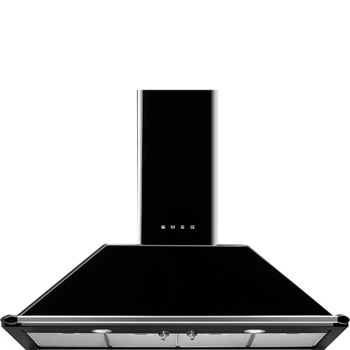 SMEG VICTORIA design kürtős fali páraelszívó, 110 cm, fekete