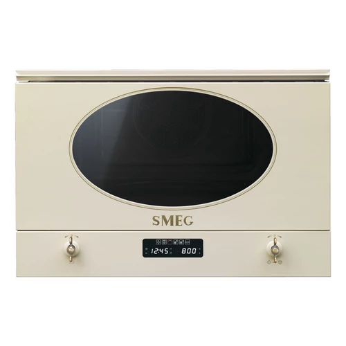 SMEG BEÉPÍTHETŐ MIKROHULLÁMÚ SÜTŐ, Colonial design, 22 liter, bézs