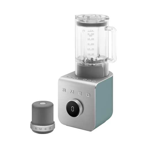 SMEG NAGY TELJESÍTMÉNYŰ TURMIXGÉP, Collezione design, vákuumszivattyú alaptartozék, matt smaragdzöld