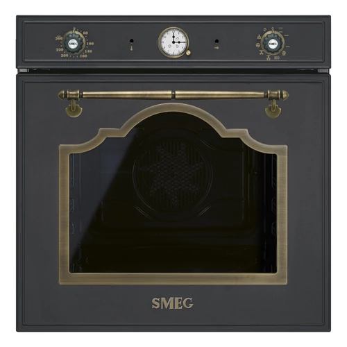SMEG PIROLITIKUS HŐLÉGKEVERÉSES SÜTŐ, Cortina design, 60 cm, analóg, antracit