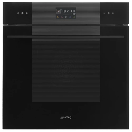 SMEG KOMBINÁLT PIROLITIKUS SÜTŐ, GŐZFUNKCIÓVAL, Linea design, Galileo, 60 cm, ES LCD, mélyfekete üveg