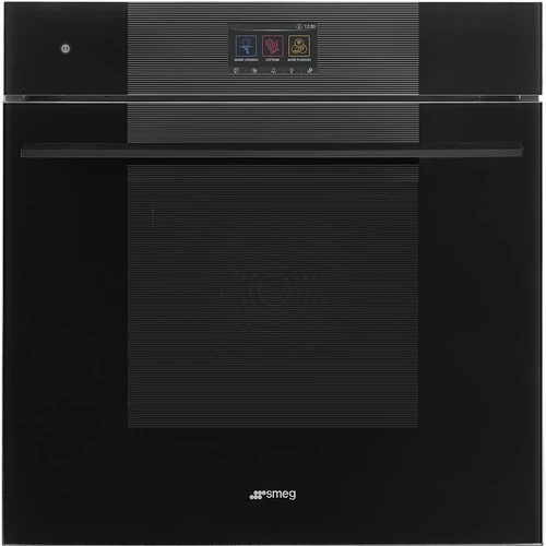 SMEG KOMBINÁLT PIROLITIKUS SÜTŐ, GŐZFUNKCIÓVAL, Linea design, Galileo, 60 cm, TFT, mélyfekete üveg