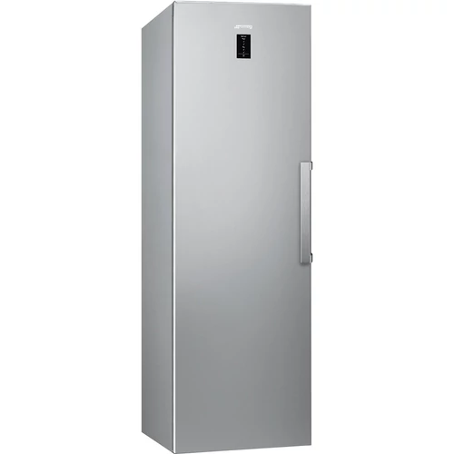 SMEG SZABADONÁLLÓ FAGYASZTÓ, 59,5x186 cm, fordítható ajtó, LCD kijelző, inox