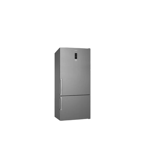 SMEG SZABADONÁLLÓ HŰTŐ ÉS FAGYASZTÓ, 84x186 cm, jobb oldali pántok, inox