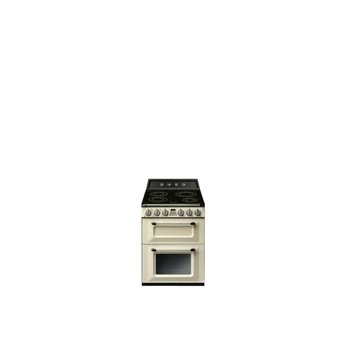 SMEG SZABADONÁLLÓ TŰZHELY, Victoria design, 60 cm, 2 sütőtér, indukciós főzőlap, bézs