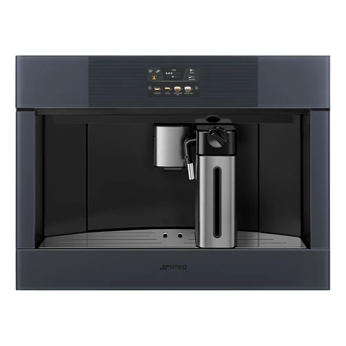 SMEG TELJESEN AUTOMATA KÁVÉFŐZŐ, Linea design, 60x45 cm, neptune szürke üveg