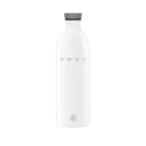 SMEG x 24Bottles® URBAN 1 literes rozsdamentes acél kulacs, fehér